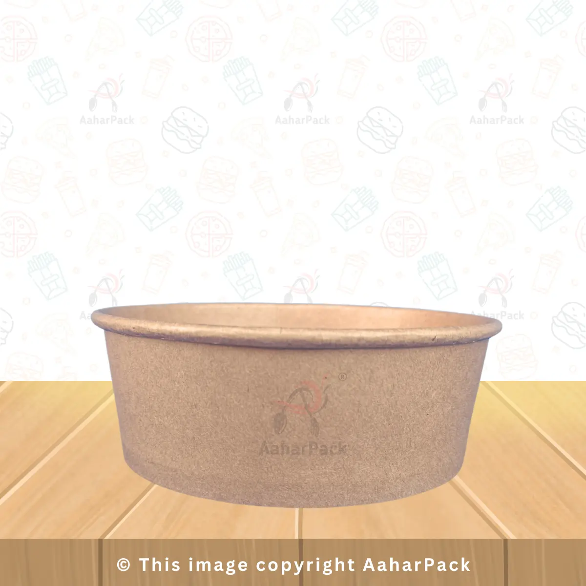 500 ML Kraft Paper Salad Bowl – Eco-Friendly Disposable Bowl (Pack of 500)